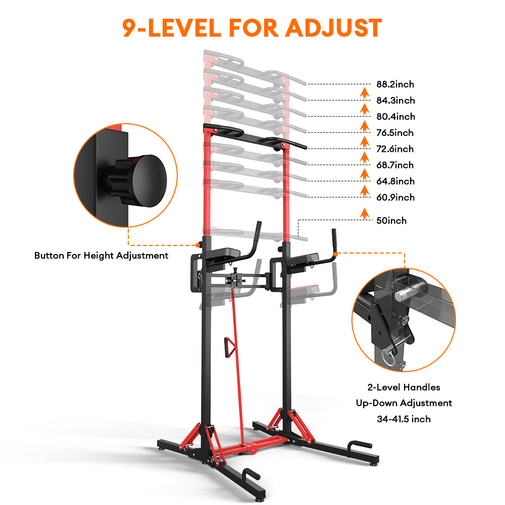 Chin up bar discount height