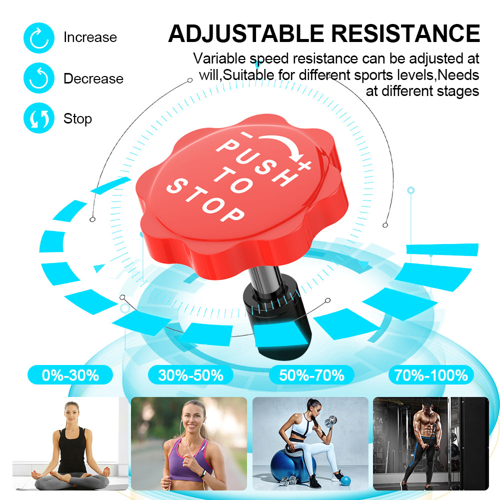 Exercise bike with online adjustable resistance