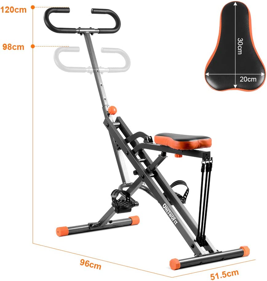 Foldable Exercise Bike Fitness Workout System for Abs Arms Legs Back a OneTwoFit Health Fitness