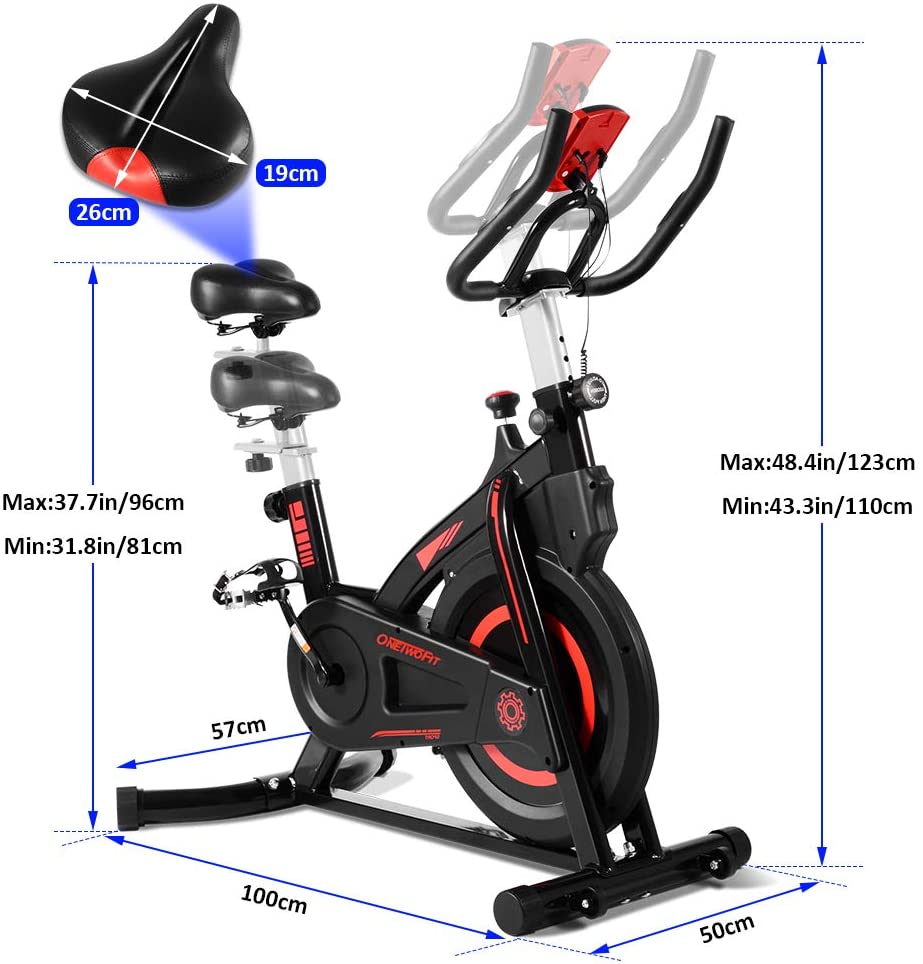 Onetwofit exercise best sale bike review