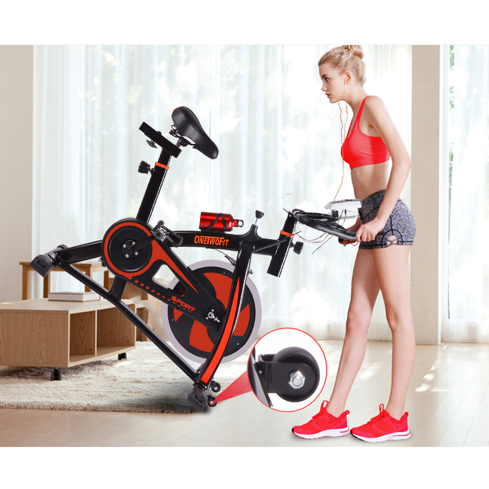 Onetwofit indoor cycling bike hot sale