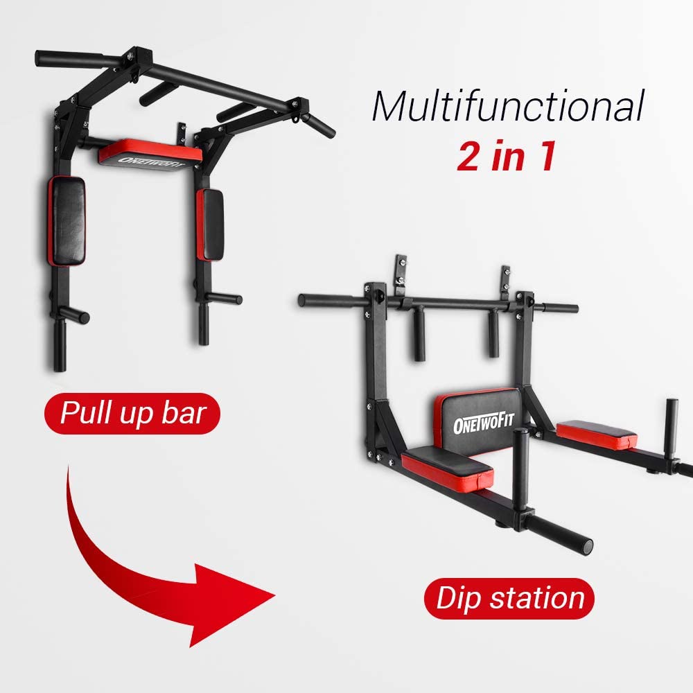 Multifunctional Wall Mounted Pull Up Bar For Body Sculpting and Abs OneTwoFit OT126 OneTwoFit Health Fitness