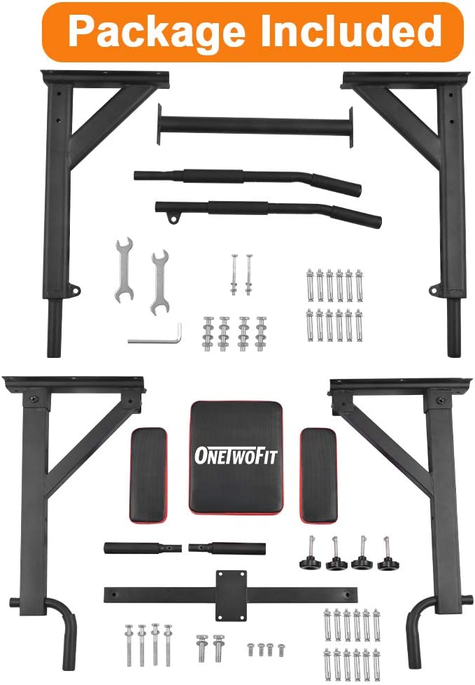 OneTwoFit multifunctional detachable pull up bar OT076 OneTwoFit Health Fitness